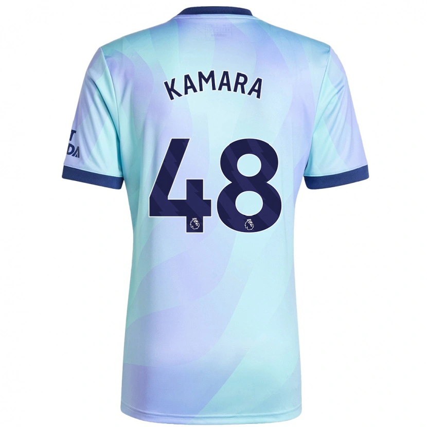 Danxen Enfant Maillot Osman Kamara #48 Aqua Troisieme 2024/25 T-Shirt