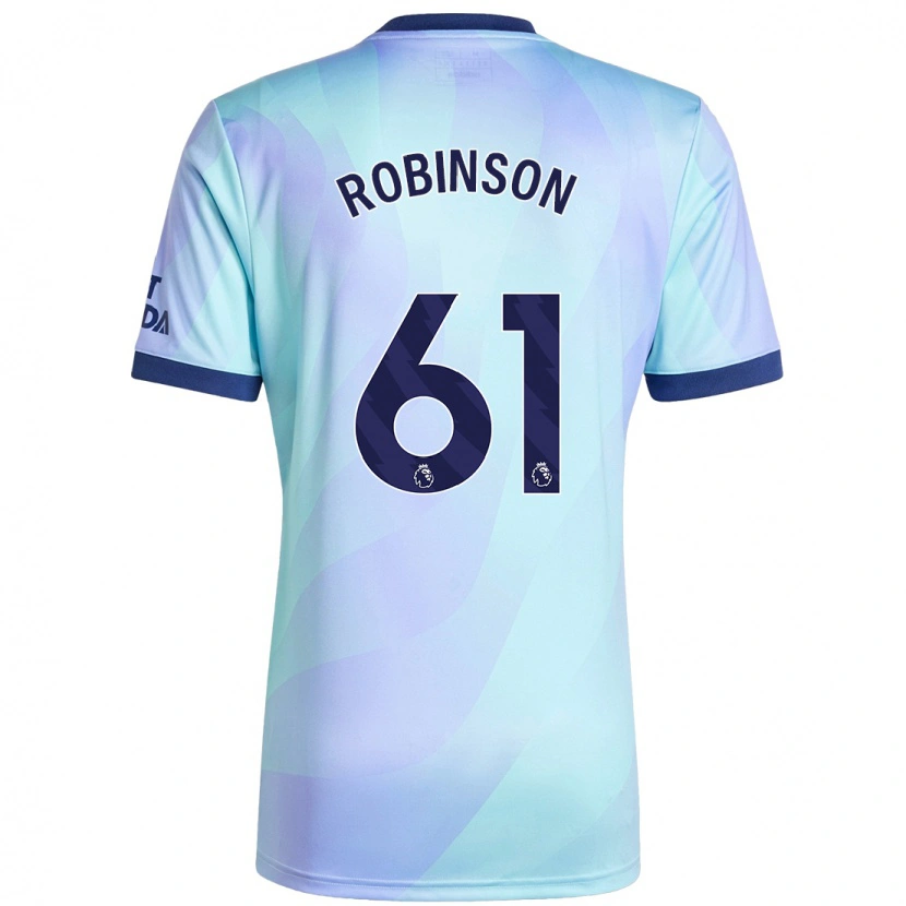 Danxen Enfant Maillot Josh Robinson #61 Aqua Troisieme 2024/25 T-Shirt