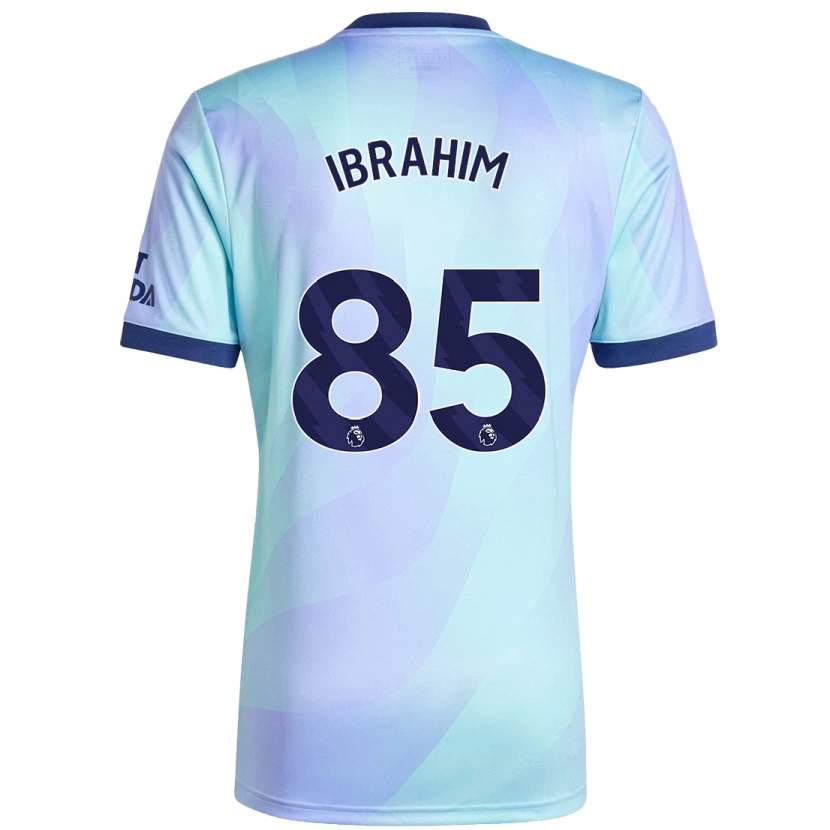 Danxen Enfant Maillot Ife Ibrahim #85 Aqua Troisieme 2024/25 T-Shirt