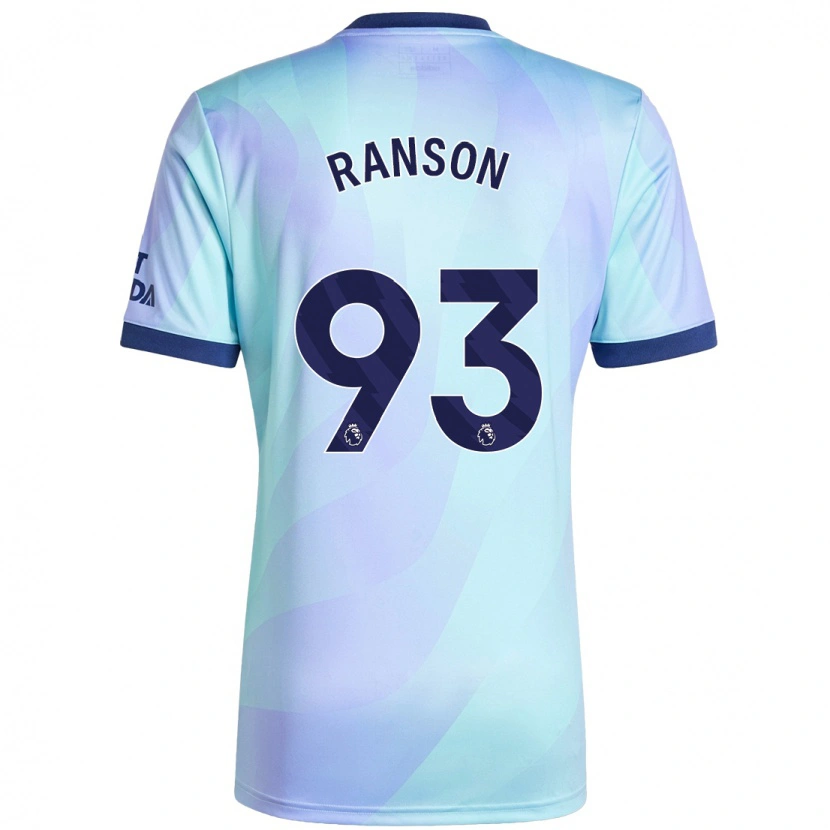 Danxen Enfant Maillot Khari Ranson #93 Aqua Troisieme 2024/25 T-Shirt