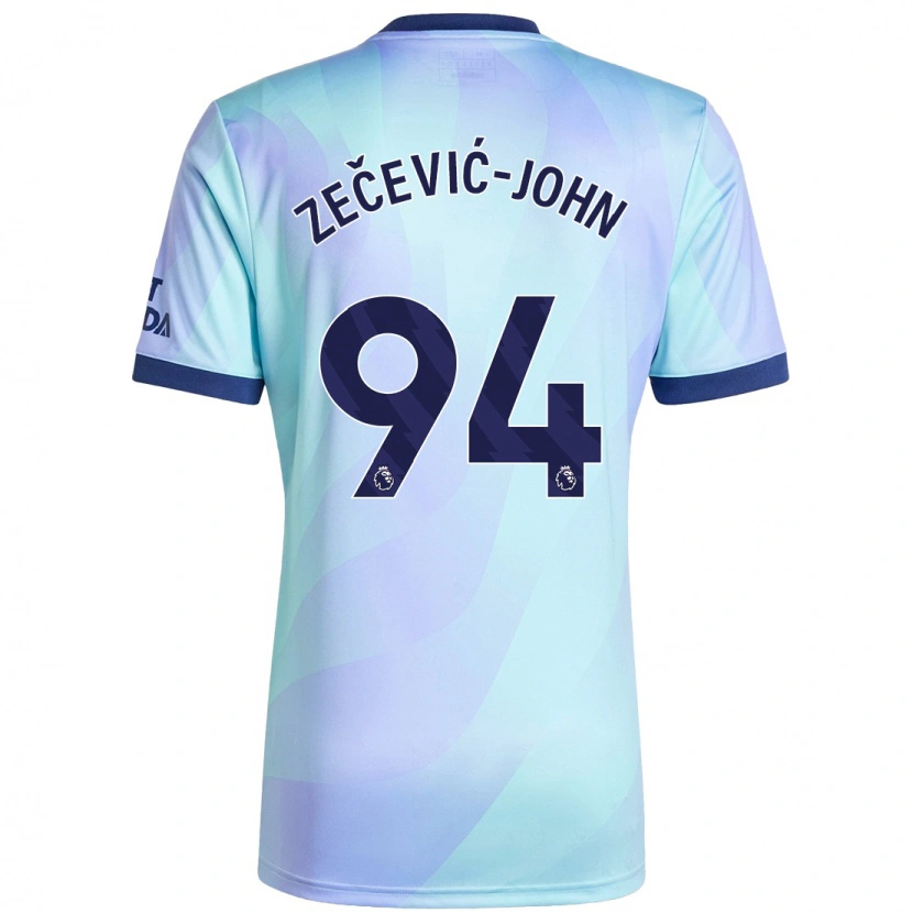 Danxen Enfant Maillot Louis Zečević-John #94 Aqua Troisieme 2024/25 T-Shirt