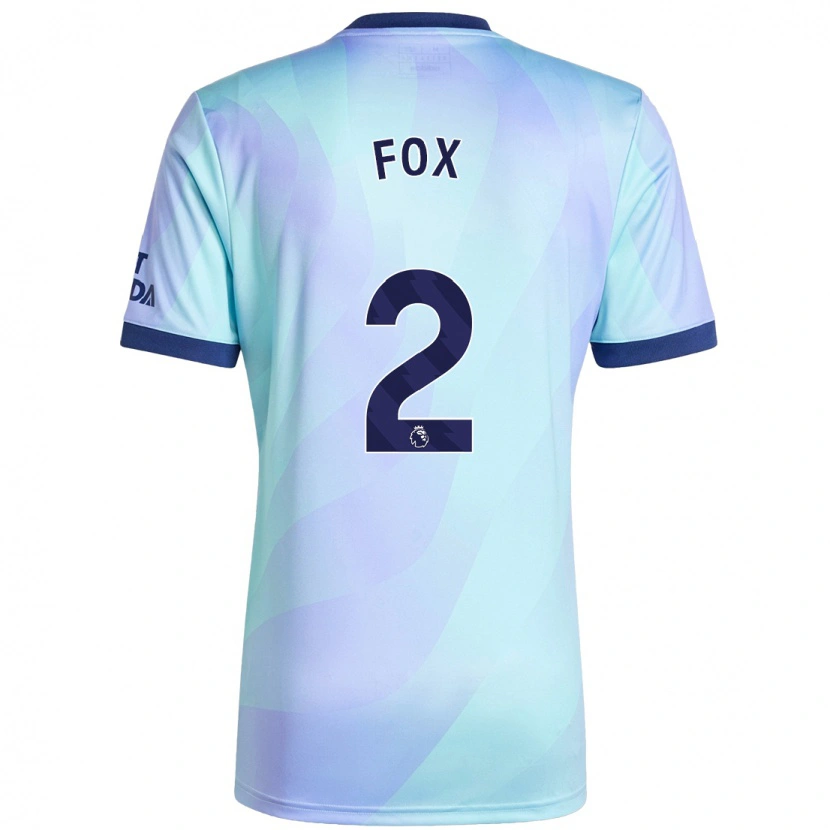 Danxen Enfant Maillot Emily Fox #2 Aqua Troisieme 2024/25 T-Shirt