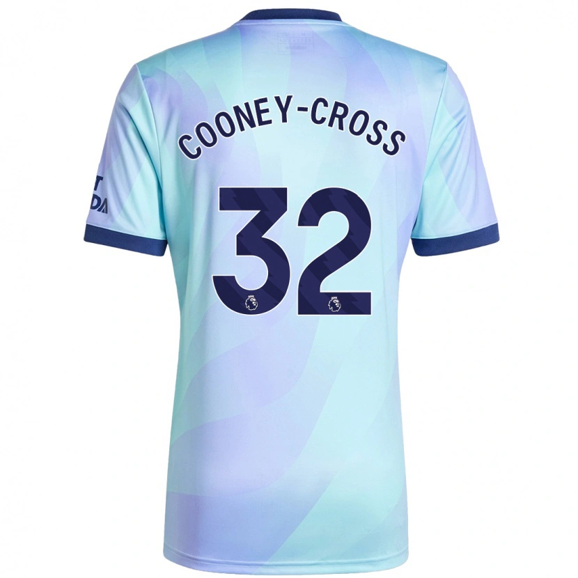 Danxen Enfant Maillot Kyra Cooney-Cross #32 Aqua Troisieme 2024/25 T-Shirt