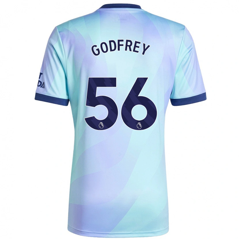 Danxen Enfant Maillot Freya Godfrey #56 Aqua Troisieme 2024/25 T-Shirt