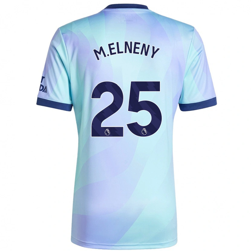 Danxen Enfant Maillot Mohamed Elneny #25 Aqua Troisieme 2024/25 T-Shirt