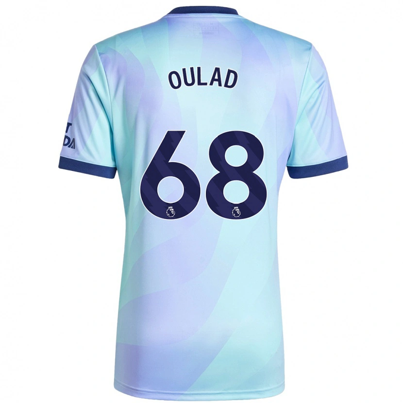 Danxen Enfant Maillot Salah-Eddine Oulad M'hand #68 Aqua Troisieme 2024/25 T-Shirt