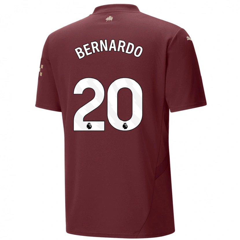 Danxen Enfant Maillot Bernardo Silva #20 Marron Troisieme 2024/25 T-Shirt