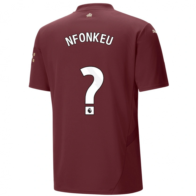 Danxen Enfant Maillot Brooklyn Nfonkeu #0 Marron Troisieme 2024/25 T-Shirt