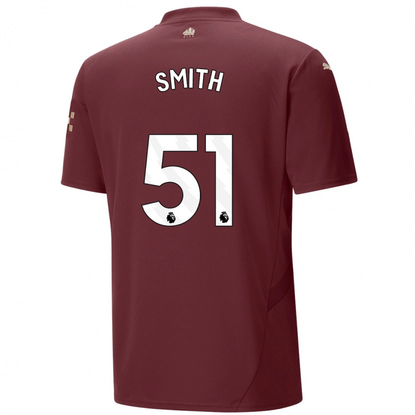 Danxen Enfant Maillot Isaac Smith #51 Marron Troisieme 2024/25 T-Shirt