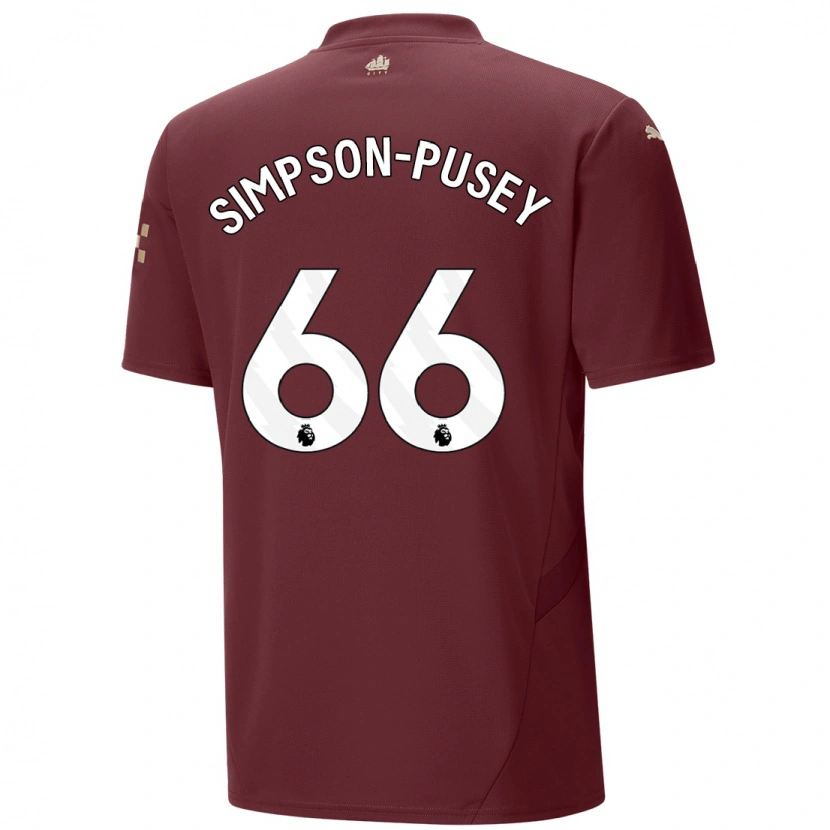 Danxen Enfant Maillot Jahmai Simpson-Pusey #66 Marron Troisieme 2024/25 T-Shirt