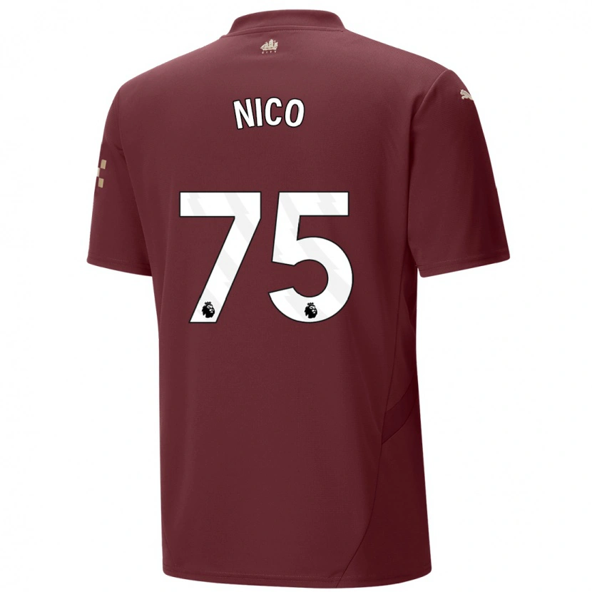 Danxen Enfant Maillot Nico O'reilly #75 Marron Troisieme 2024/25 T-Shirt