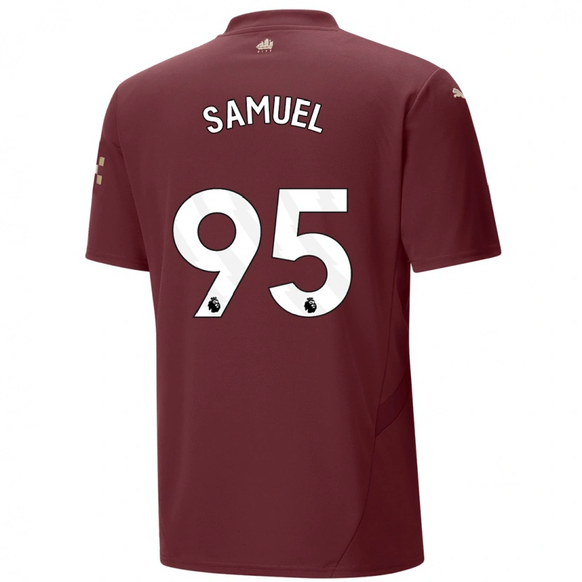 Danxen Enfant Maillot Lakyle Samuel #95 Marron Troisieme 2024/25 T-Shirt