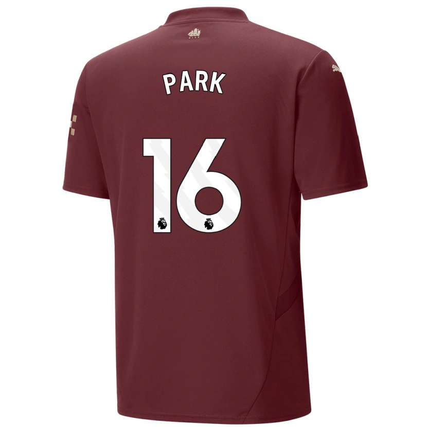 Danxen Enfant Maillot Jess Park #16 Marron Troisieme 2024/25 T-Shirt