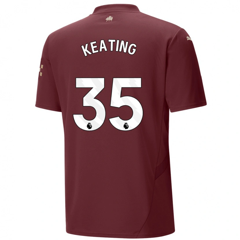 Danxen Enfant Maillot Khiara Keating #35 Marron Troisieme 2024/25 T-Shirt