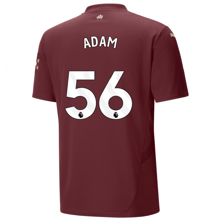 Danxen Enfant Maillot Josh Adam #56 Marron Troisieme 2024/25 T-Shirt