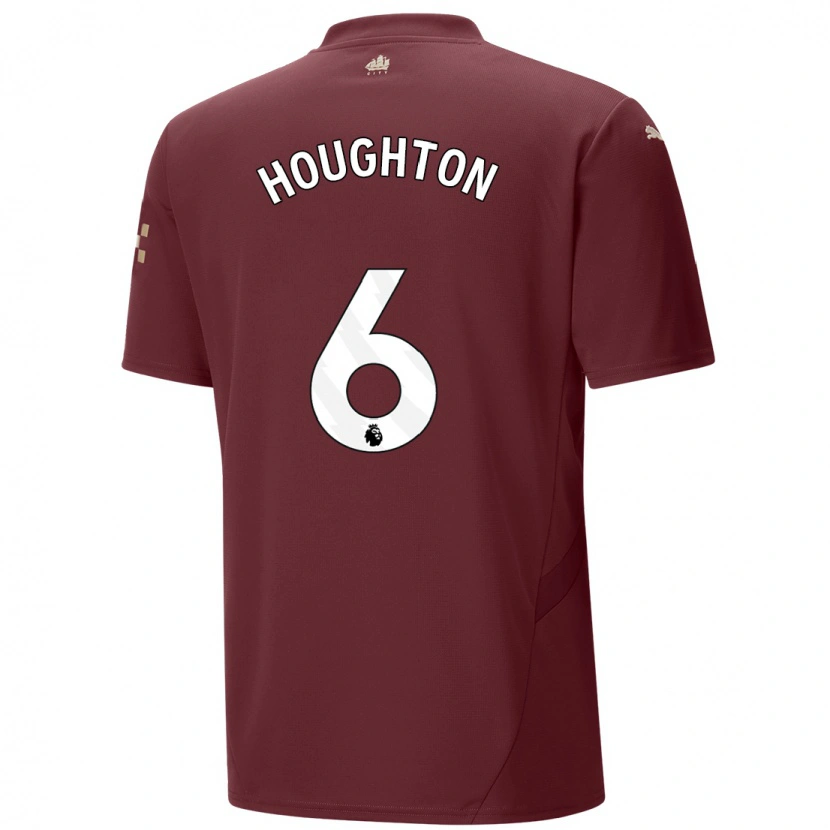 Danxen Enfant Maillot Steph Houghton #6 Marron Troisieme 2024/25 T-Shirt