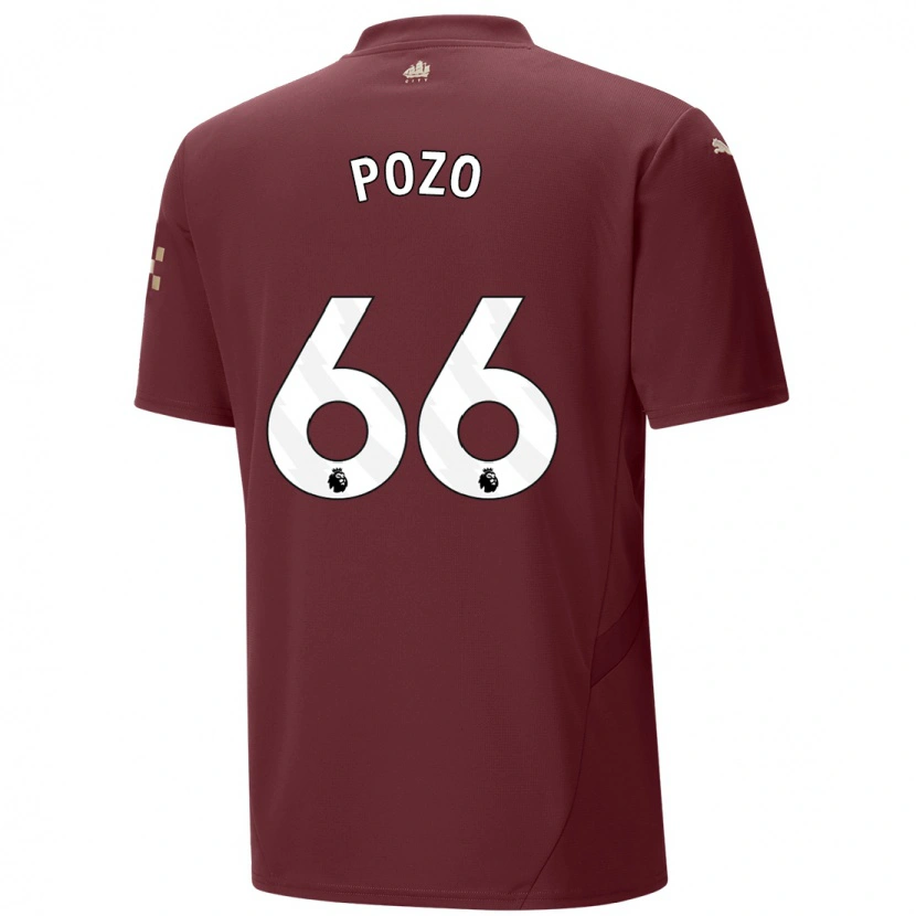 Danxen Enfant Maillot Iker Pozo #66 Marron Troisieme 2024/25 T-Shirt