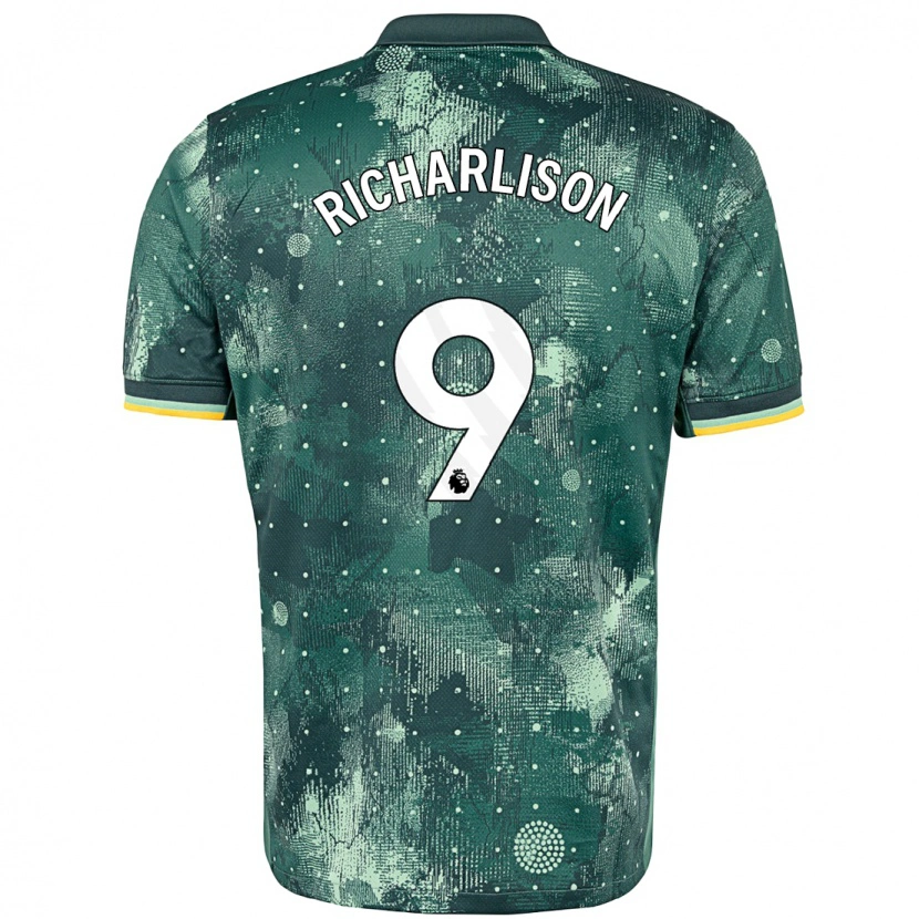 Danxen Enfant Maillot Richarlison #9 Vert Menthe Troisieme 2024/25 T-Shirt