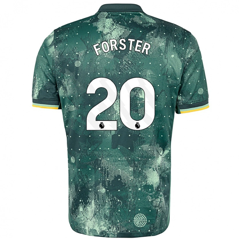 Danxen Enfant Maillot Fraser Forster #20 Vert Menthe Troisieme 2024/25 T-Shirt