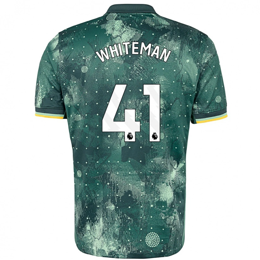 Danxen Enfant Maillot Alfie Whiteman #41 Vert Menthe Troisieme 2024/25 T-Shirt