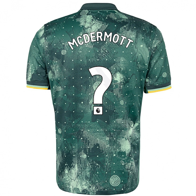 Danxen Enfant Maillot Pele Arganese-Mcdermott #0 Vert Menthe Troisieme 2024/25 T-Shirt