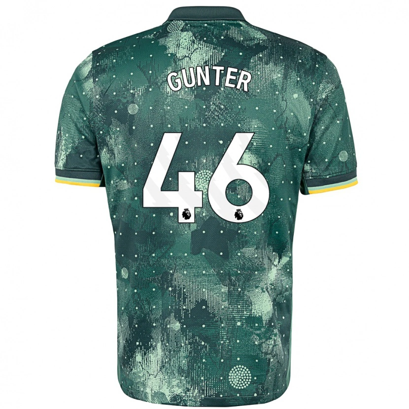 Danxen Enfant Maillot Luca Gunter #46 Vert Menthe Troisieme 2024/25 T-Shirt