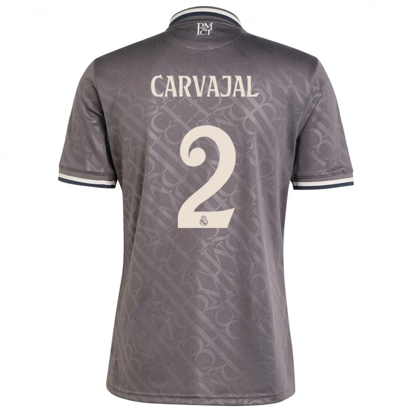 Danxen Enfant Maillot Daniel Carvajal #2 Anthracite Troisieme 2024/25 T-Shirt