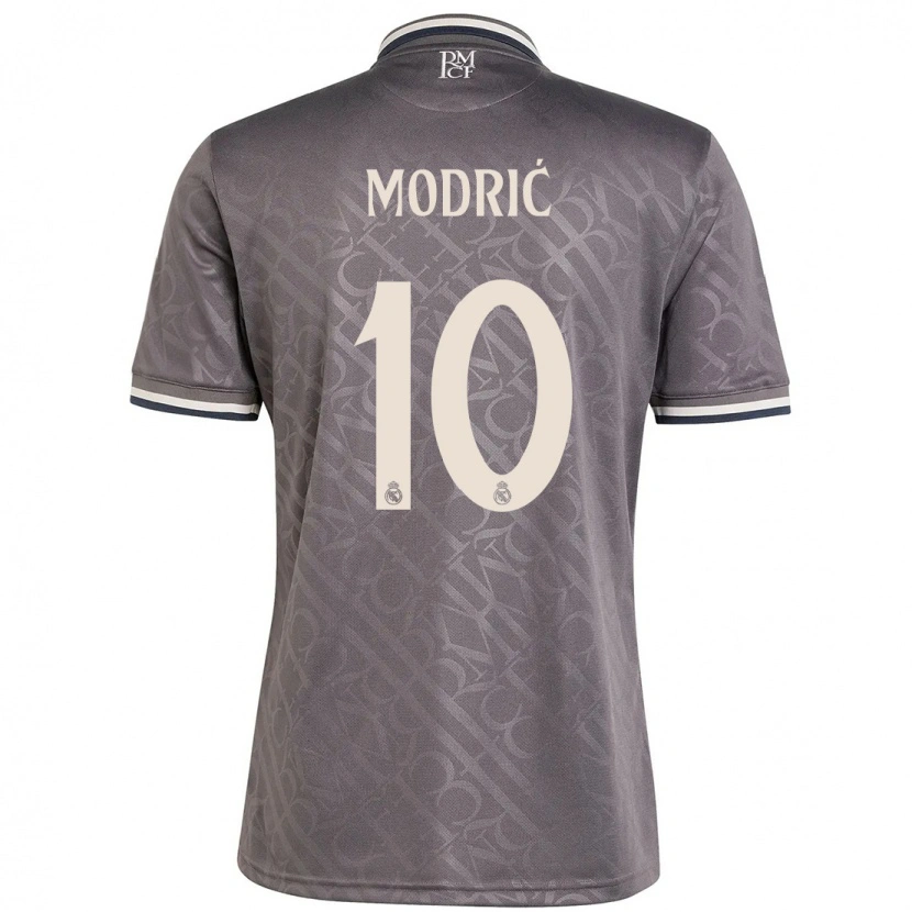 Danxen Enfant Maillot Luka Modric #10 Anthracite Troisieme 2024/25 T-Shirt