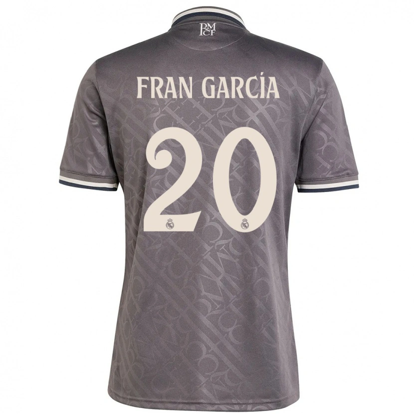 Danxen Enfant Maillot Fran García #20 Anthracite Troisieme 2024/25 T-Shirt