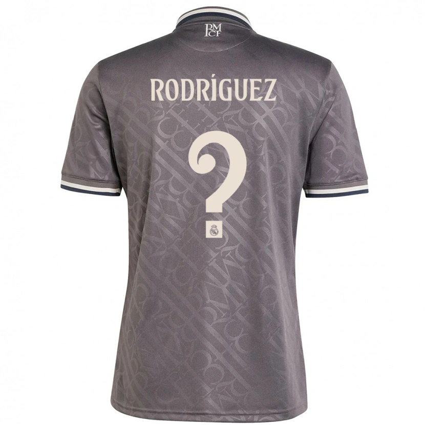 Danxen Enfant Maillot Álvaro Rodríguez #0 Anthracite Troisieme 2024/25 T-Shirt