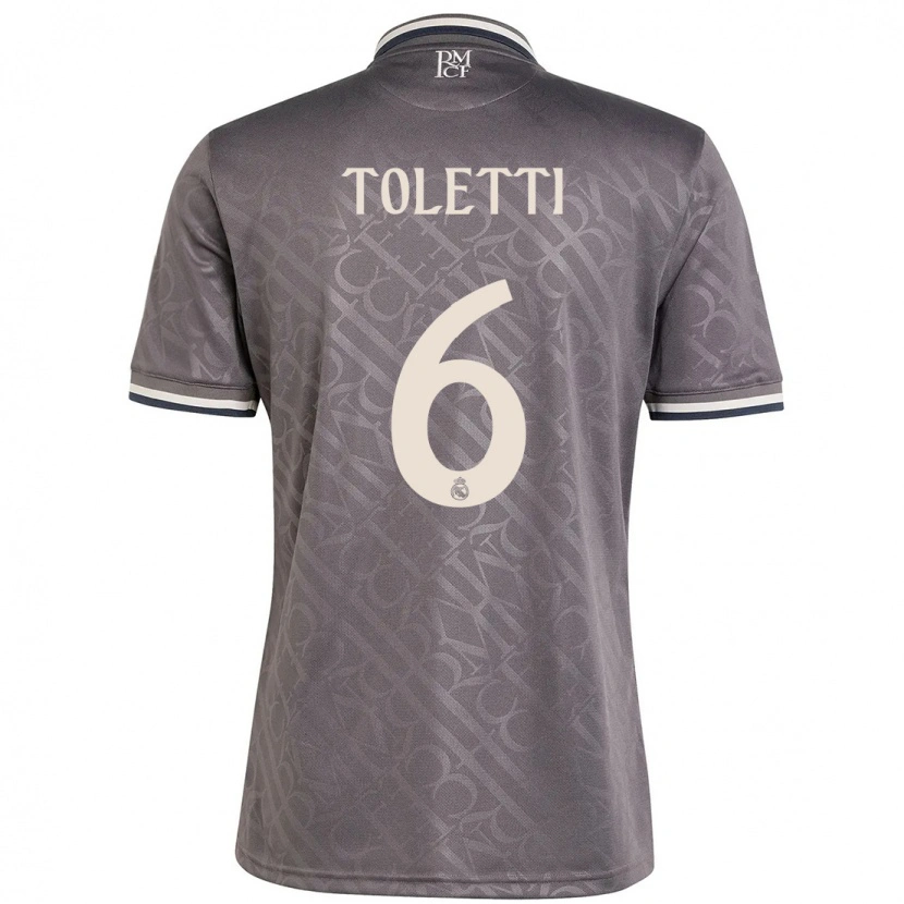 Danxen Enfant Maillot Sandie Toletti #6 Anthracite Troisieme 2024/25 T-Shirt