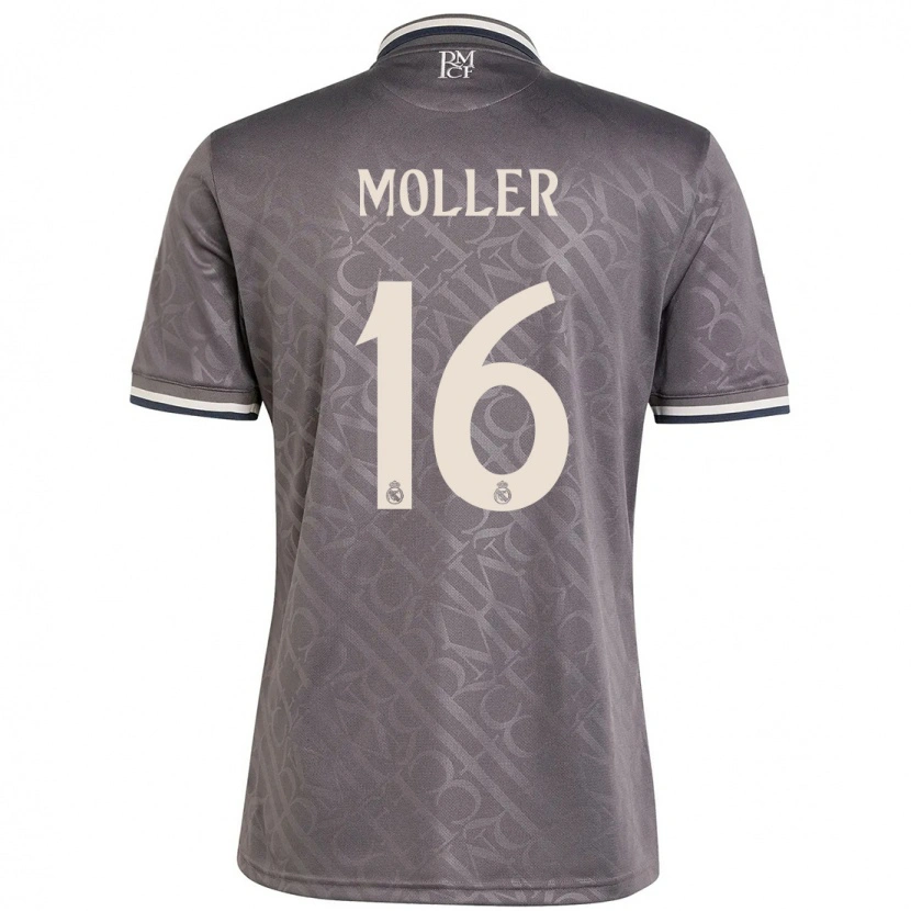 Danxen Enfant Maillot Caroline Møller #16 Anthracite Troisieme 2024/25 T-Shirt