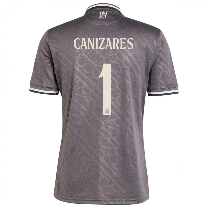 Danxen Enfant Maillot Lucas Cañizares #1 Anthracite Troisieme 2024/25 T-Shirt