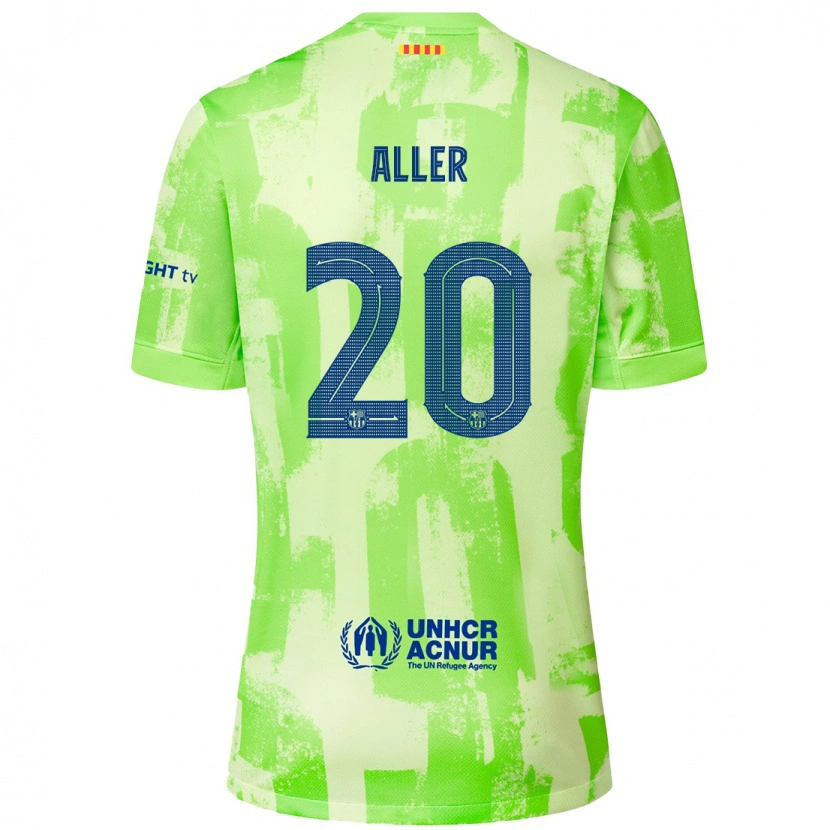 Danxen Enfant Maillot Eder Aller #20 Citron Vert Troisieme 2024/25 T-Shirt