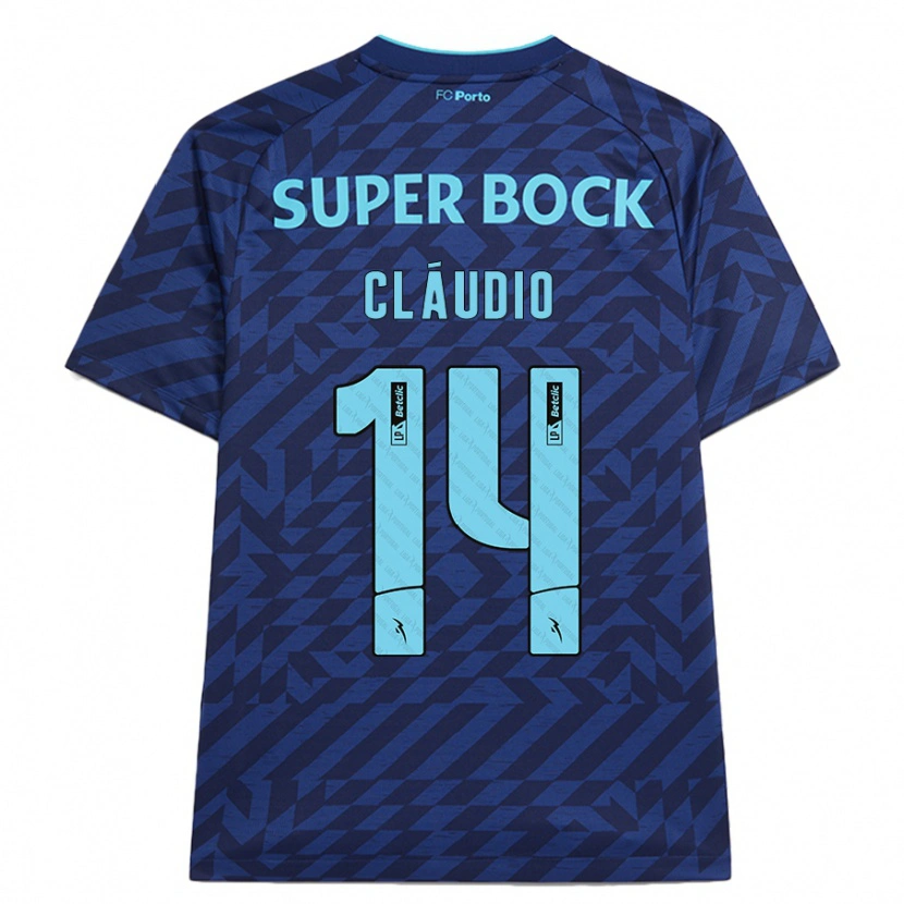 Danxen Enfant Maillot Cláudio Ramos #14 Bleu Marine Troisieme 2024/25 T-Shirt