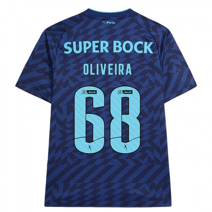 Danxen Enfant Maillot André Oliveira #68 Bleu Marine Troisieme 2024/25 T-Shirt