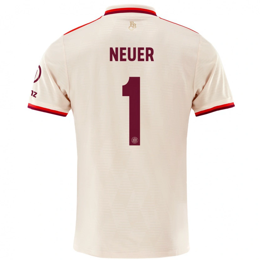 Danxen Enfant Maillot Manuel Neuer #1 Lin Troisieme 2024/25 T-Shirt