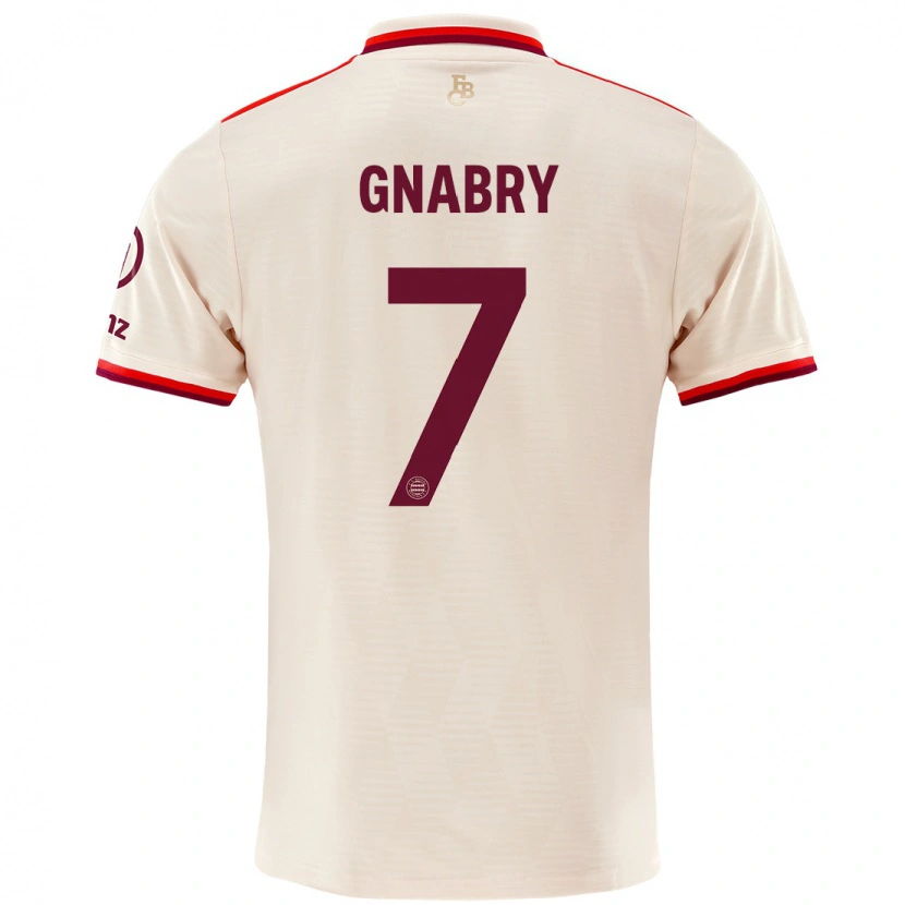 Danxen Enfant Maillot Serge Gnabry #7 Lin Troisieme 2024/25 T-Shirt