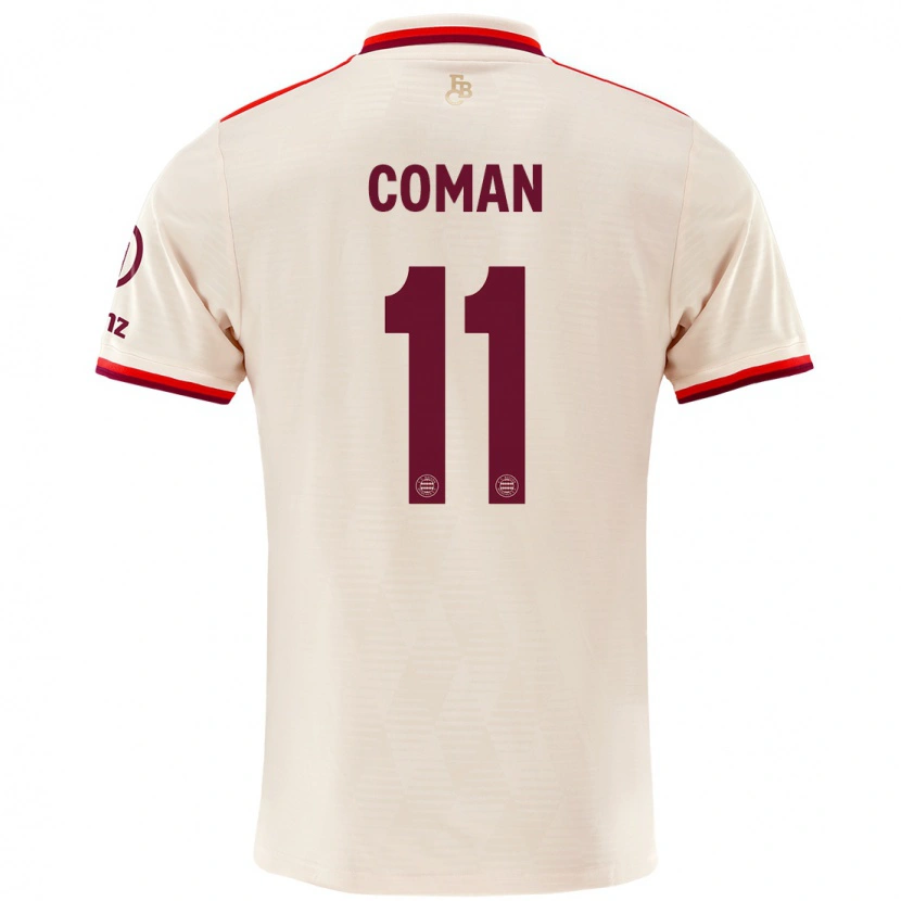 Danxen Enfant Maillot Kingsley Coman #11 Lin Troisieme 2024/25 T-Shirt