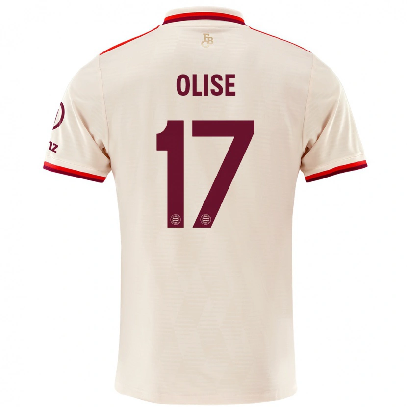 Danxen Enfant Maillot Michael Olise #17 Lin Troisieme 2024/25 T-Shirt