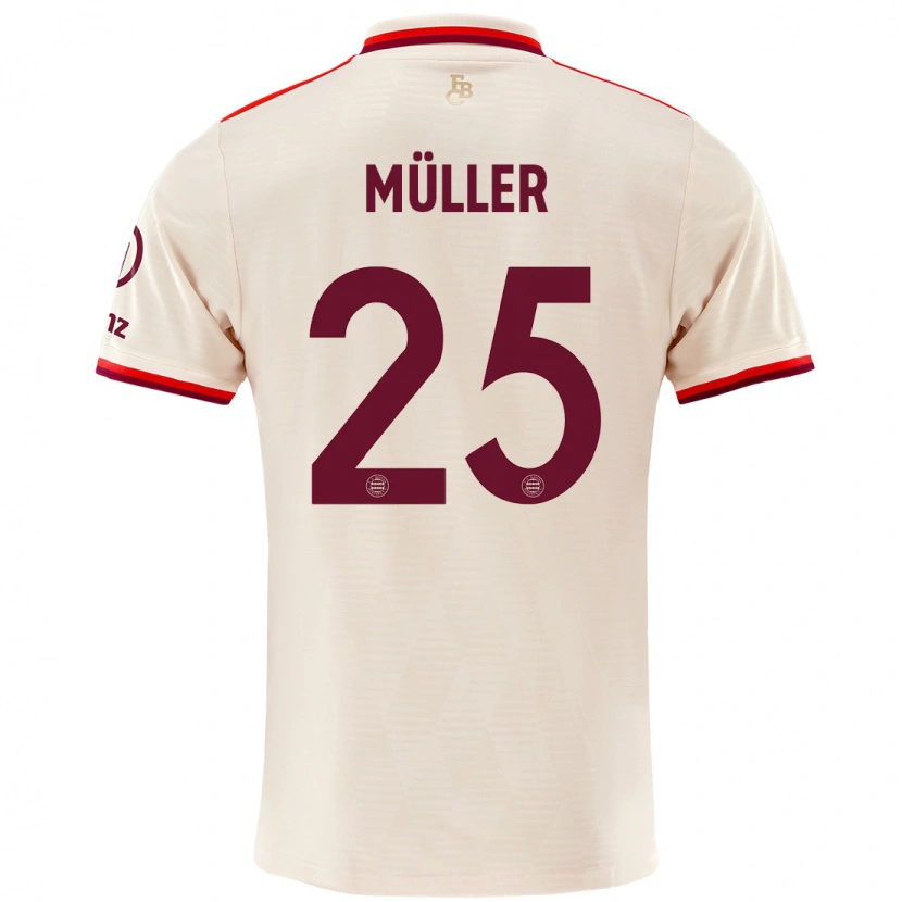 Danxen Enfant Maillot Thomas Müller #25 Lin Troisieme 2024/25 T-Shirt