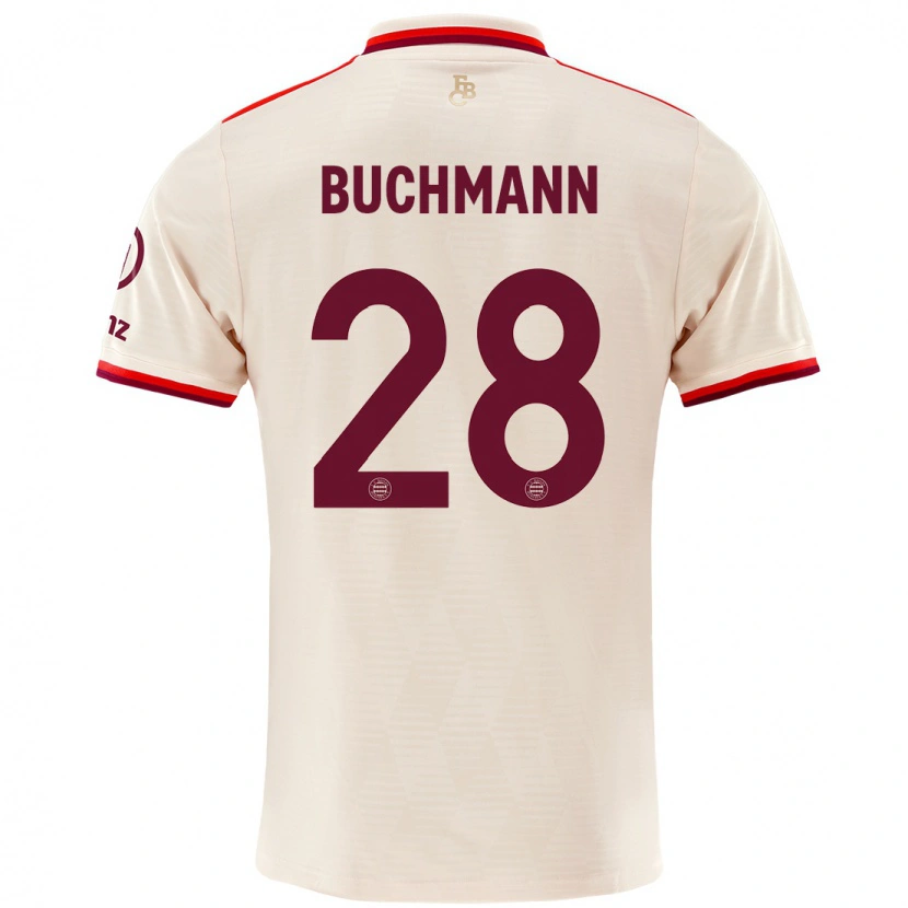 Danxen Enfant Maillot Tarek Buchmann #28 Lin Troisieme 2024/25 T-Shirt