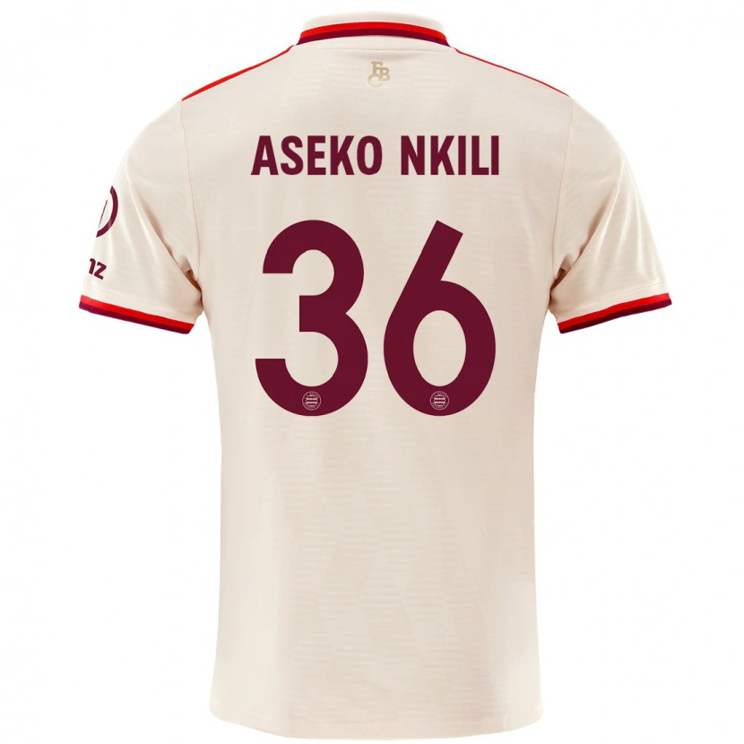 Danxen Enfant Maillot Noël Aséko Nkili #36 Lin Troisieme 2024/25 T-Shirt