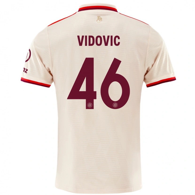 Danxen Enfant Maillot Gabriel Vidovic #46 Lin Troisieme 2024/25 T-Shirt