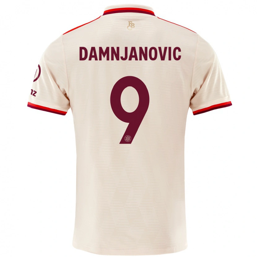 Danxen Enfant Maillot Jovana Damnjanović #9 Lin Troisieme 2024/25 T-Shirt