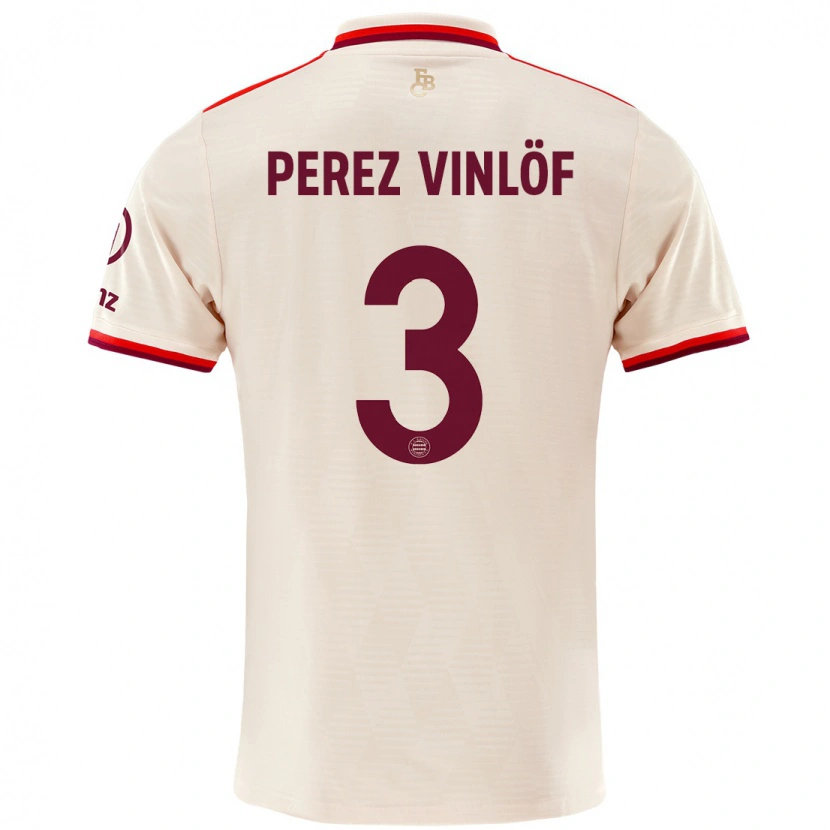 Danxen Enfant Maillot Matteo Perez Vinlöf #3 Lin Troisieme 2024/25 T-Shirt