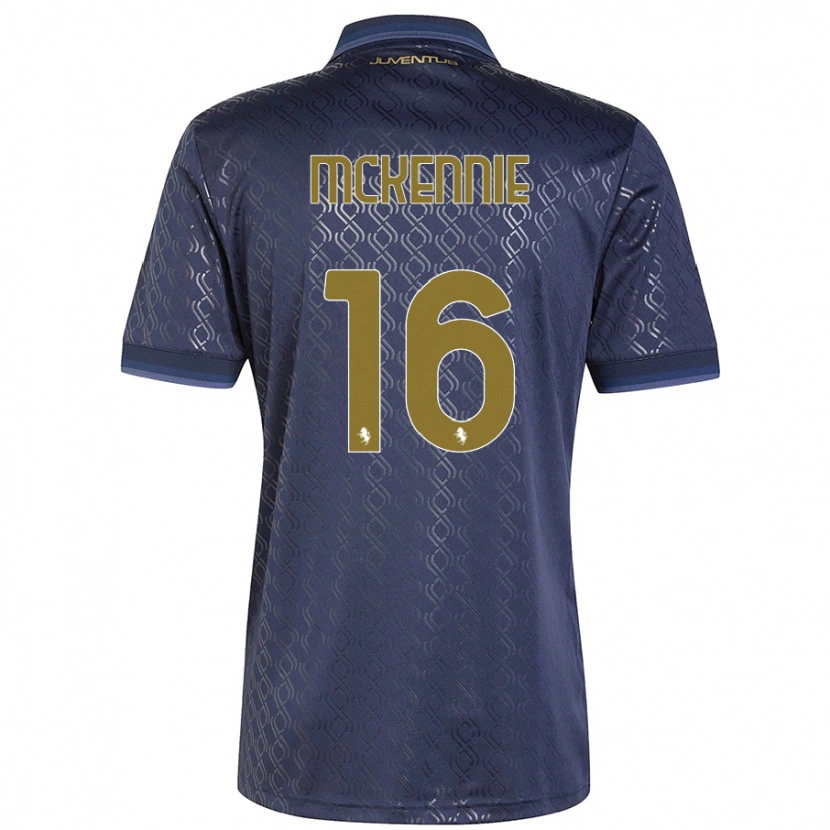 Danxen Enfant Maillot Weston Mckennie #16 Bleu Marine Troisieme 2024/25 T-Shirt