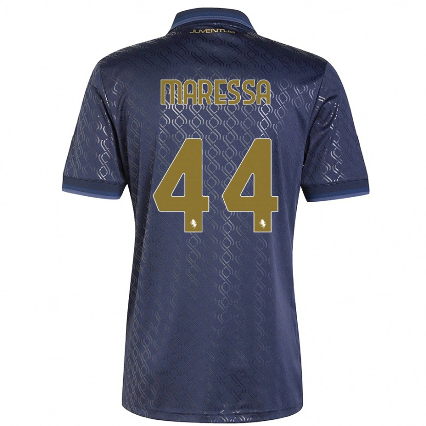 Danxen Enfant Maillot Tommaso Maressa #44 Bleu Marine Troisieme 2024/25 T-Shirt