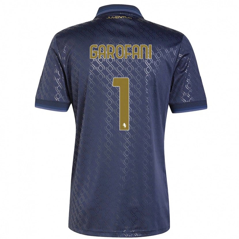 Danxen Enfant Maillot Giovanni Garofani #1 Bleu Marine Troisieme 2024/25 T-Shirt