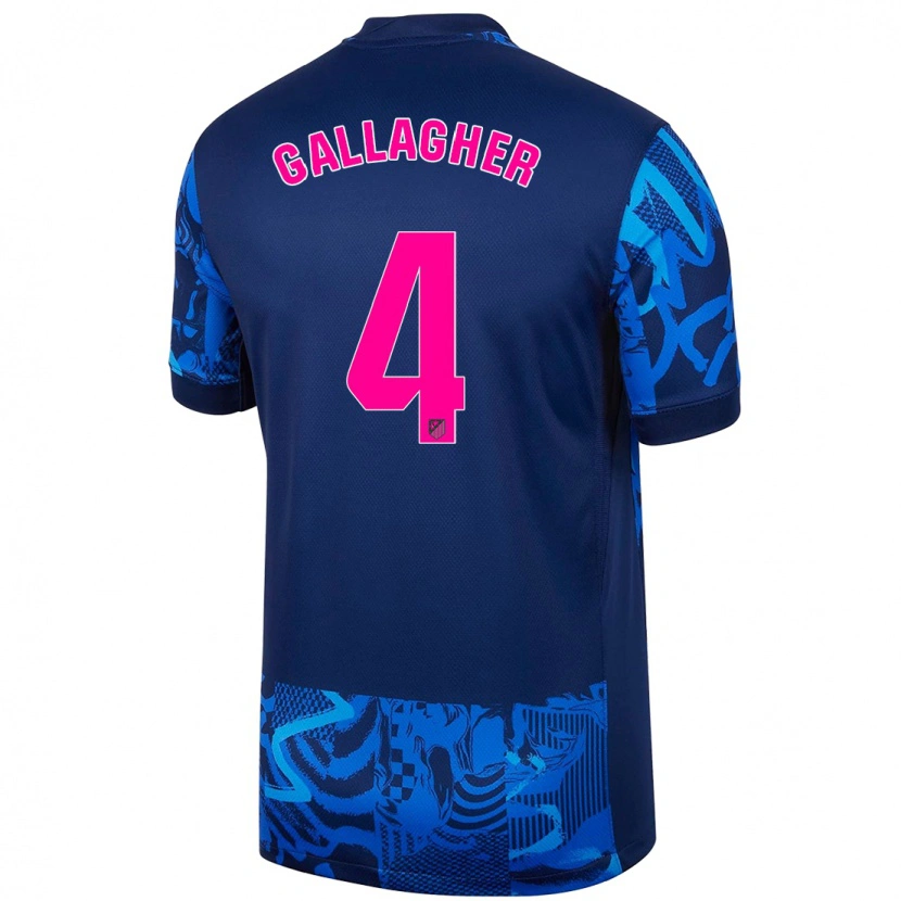 Danxen Enfant Maillot Conor Gallagher #4 Bleu Royal Troisieme 2024/25 T-Shirt